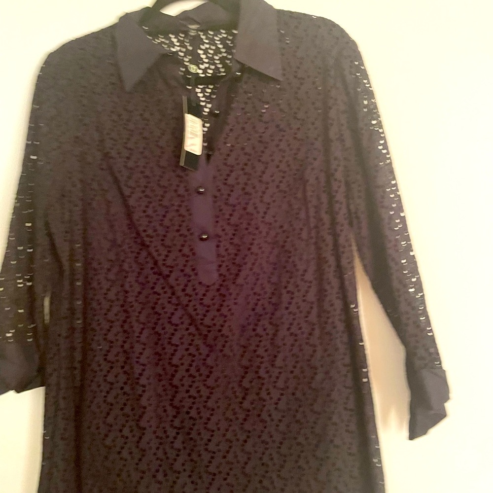Talbots black lace dress brand new